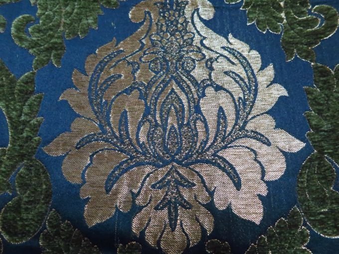 Sofa Fabric Upholstery Curtain Manufacturer Green Polyester Yarn Dyed Sofa Chenille Fabric Upholstery Designer Specification Package Delivery Detail